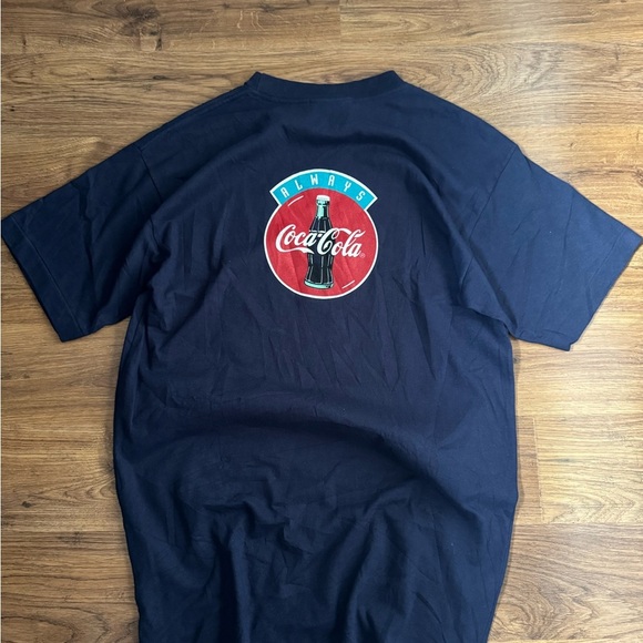 1994 Coca-Cola Vintage Graphic Tee in Blue and Black - Picture 2 of 5